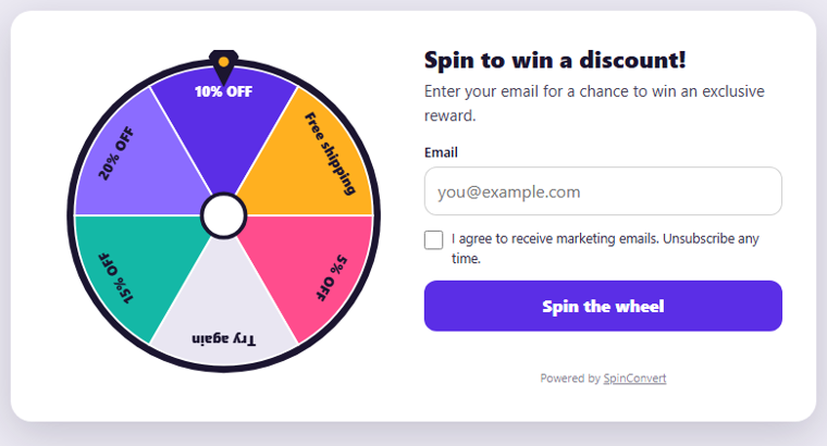 Classic spin wheel design