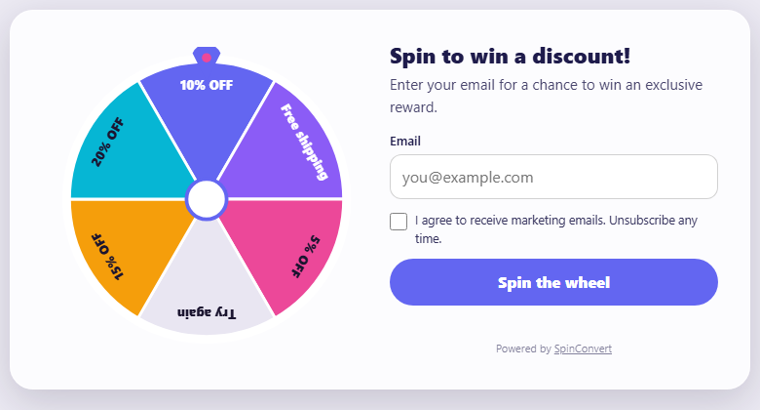 Glass spin wheel design