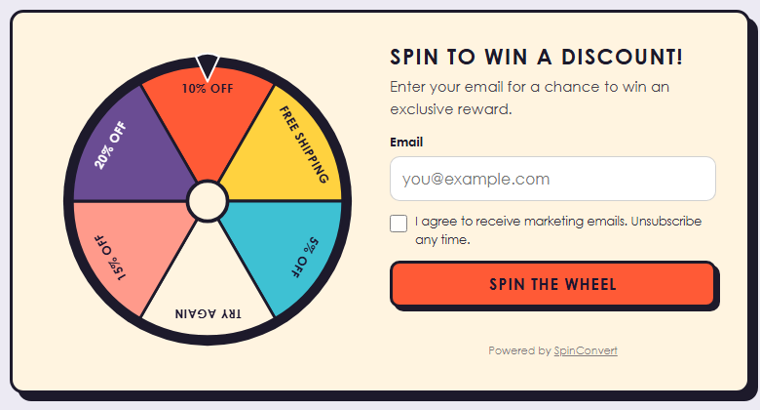 Retro spin wheel design